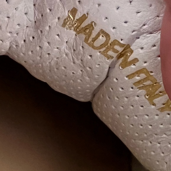 D’Acquasparta Italian Leather Gold Sneakers Size 7 - Picture 8 of 12